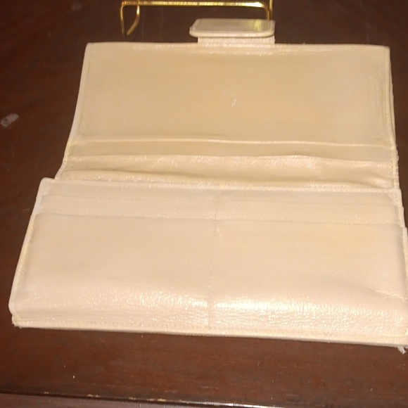 BVLGARI PINK CANVAS AND LEATHER LONG TRIFOLD WALLET - Picture 8 of 16